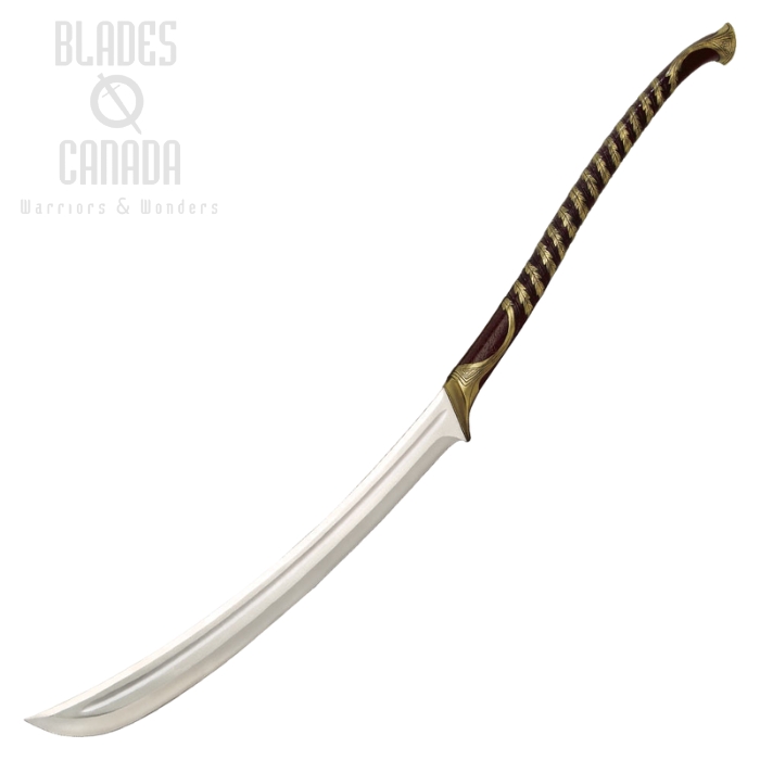 UC Lord Of The Rings High Elven Warrior Sword, Display Plaque, UC1373